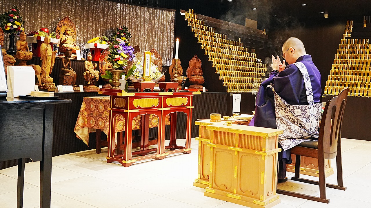 川越 中院 薬師堂（納骨堂）の供養